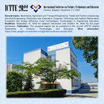 Международна научна конференция “Техника, технологии и образование” ICTTE 2022